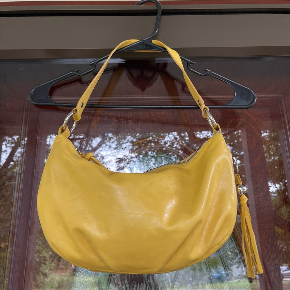 HOBO Mustard Leather Purse